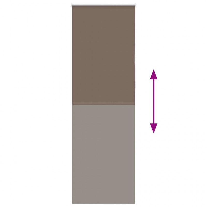 Roleta zaciemniająca kawowa 80x210 cm Szerokość tkaniny
