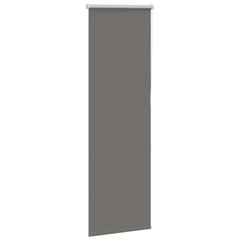Roleta zaciemniająca szara 60x130 cm Szerokość tkaniny 55,7 cm
