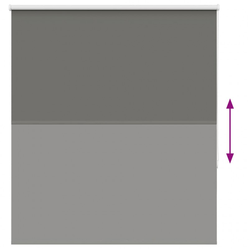Roleta zaciemniająca szara 125x130cm Szerokość tkaniny 121,6cm