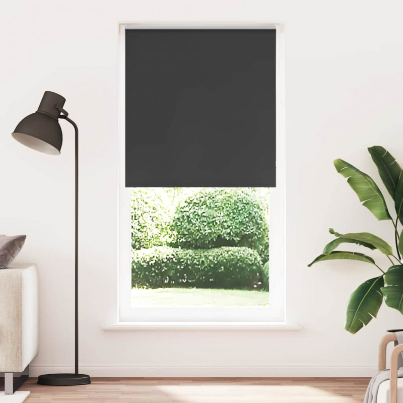 Roleta zaciemniająca czarny 90x210 cm Szerokość tkaniny 85,7 cm