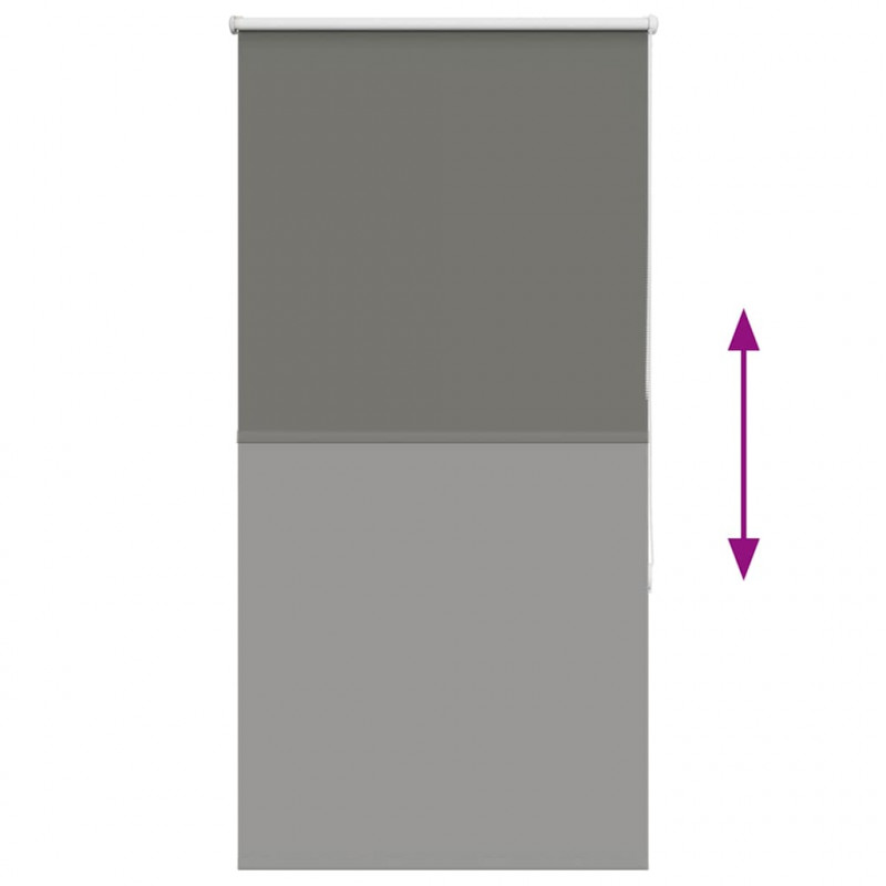 Roleta zaciemniająca szara 70x175 cm Szerokość tkaniny 65,7 cm