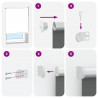 Roleta zaciemniająca 150x150cm Szerokość tkaniny 146,6cm