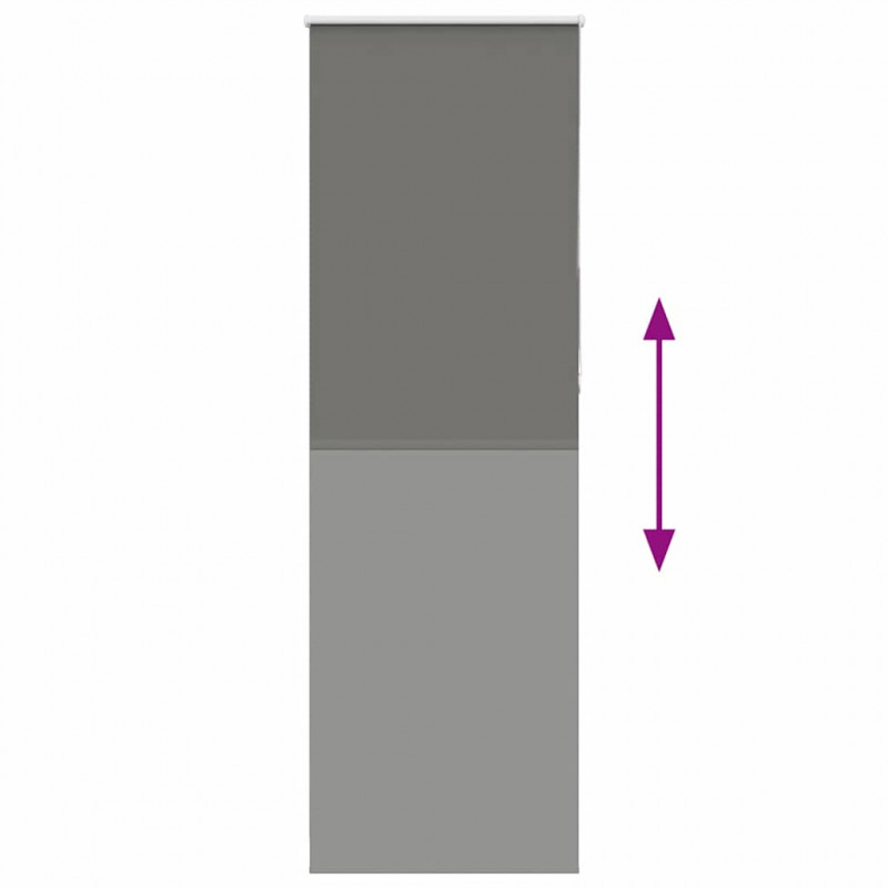 Roleta zaciemniająca szara 70x210 cm Szerokość tkaniny 65,7 cm