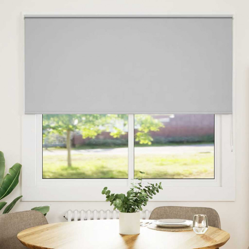 Roleta zaciemniająca Jasnoszara 145x175 cm Szerokość tkaniny
