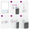Roleta zaciemniająca 130x230 cm Szerokość tkaniny 126,6cm
