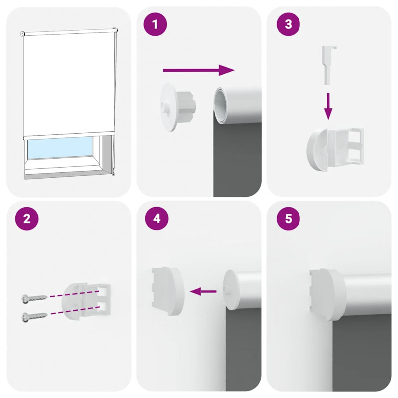 Roleta zaciemniająca jasnoszara 160x175 cm Szerokość tkaniny