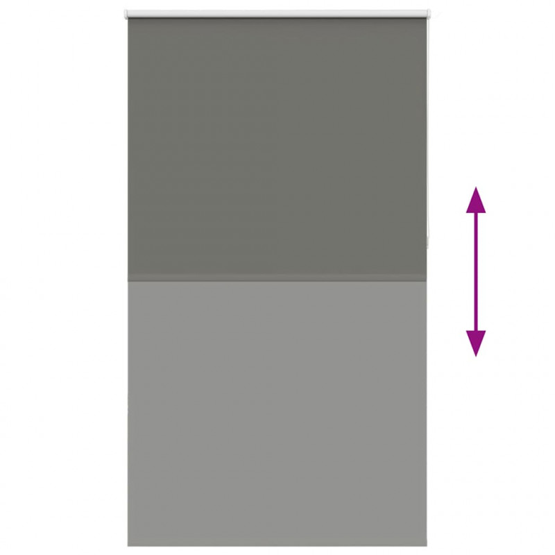 Roleta zaciemniająca szara 120x210cm Szerokość tkaniny 116,6cm