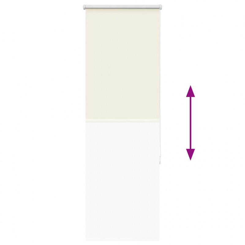 Roleta zaciemniająca Off White 40x130 cm Szerokość tkaniny