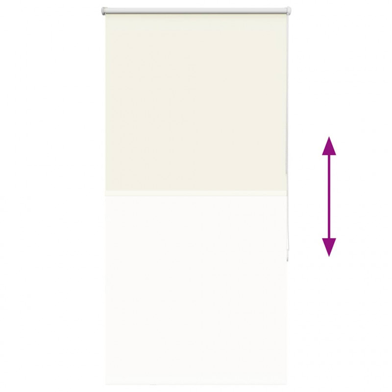 Roleta zaciemniająca Off White 70x130 cm Szerokość tkaniny