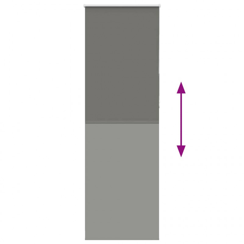 Roleta zaciemniająca szara 70x230 cm Szerokość tkaniny 65,7 cm
