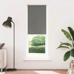 Roleta zaciemniająca szara 75x230 cm Szerokość tkaniny 70,7 cm