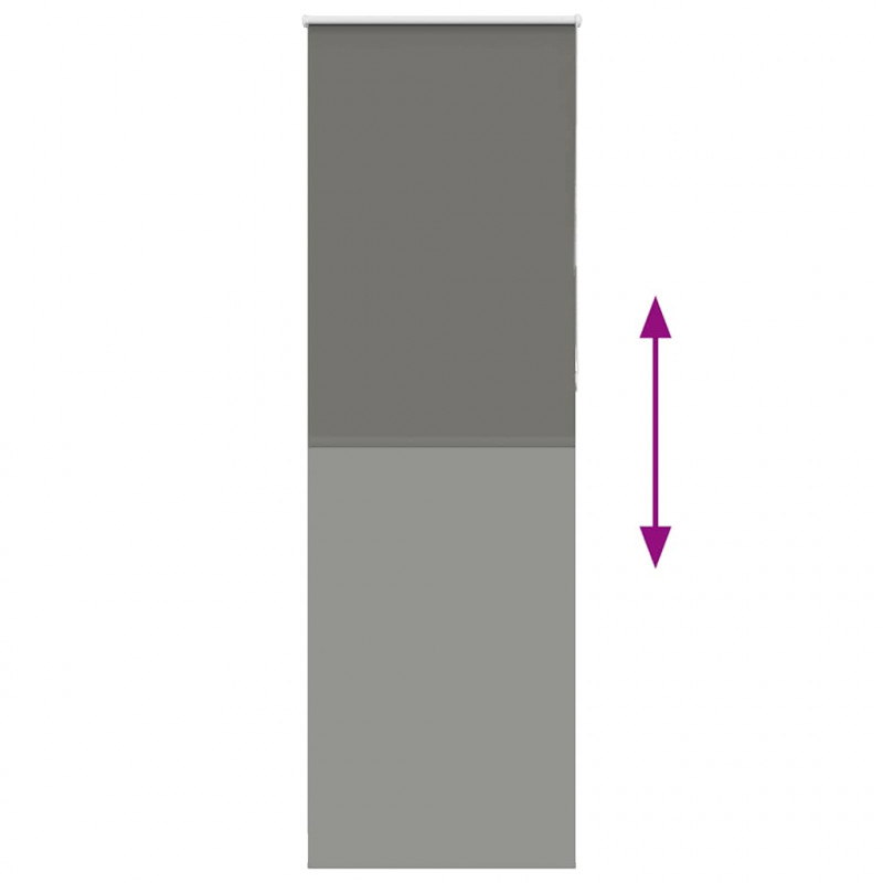 Roleta zaciemniająca szara 80x230 cm Szerokość tkaniny 75,7 cm