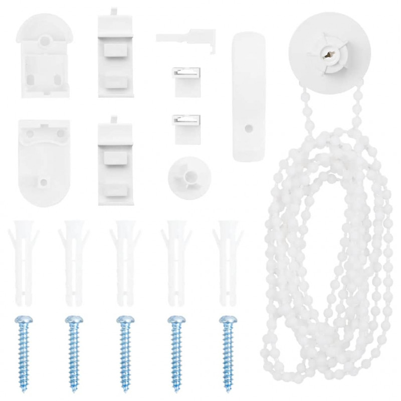 Roleta zaciemniająca szara 130x230cm Szerokość tkaniny 126,6cm
