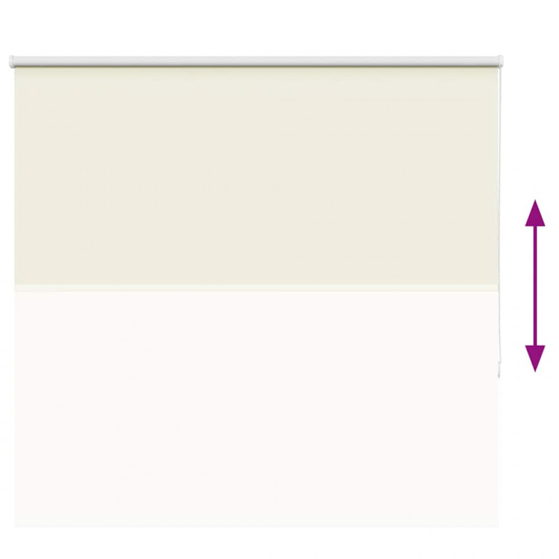 Roleta zaciemniająca Off White 165x130 cm Szerokość tkaniny