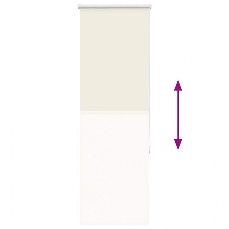 Roleta zaciemniająca Off White 45x175 cm Szerokość tkaniny