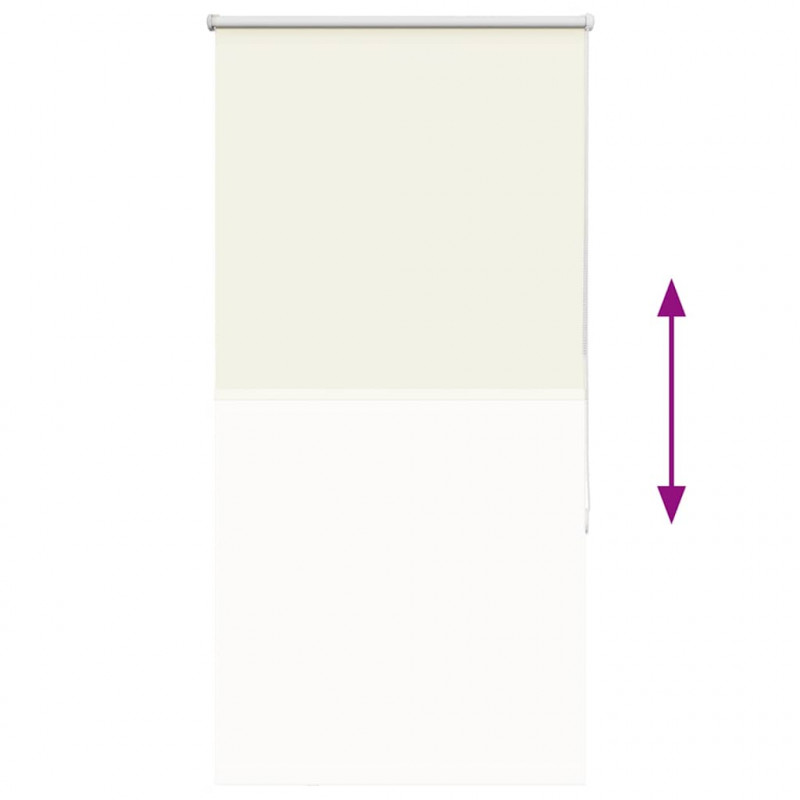 Roleta zaciemniająca Off White 75x175 cm Szerokość tkaniny