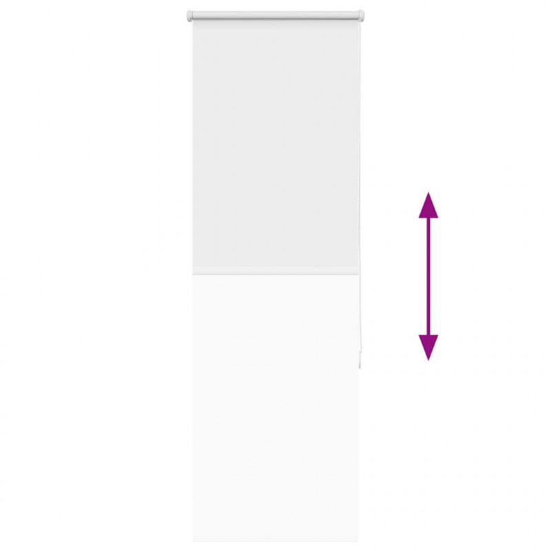 Roleta zaciemniająca biała 40x175 cm Szerokość tkaniny 35,7 cm