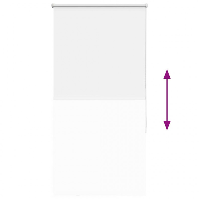 Roleta zaciemniająca biała 70x175 cm Szerokość tkaniny 65,7 cm