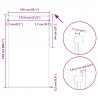 Roleta zaciemniająca Off White 135x210 cm Szerokość tkaniny