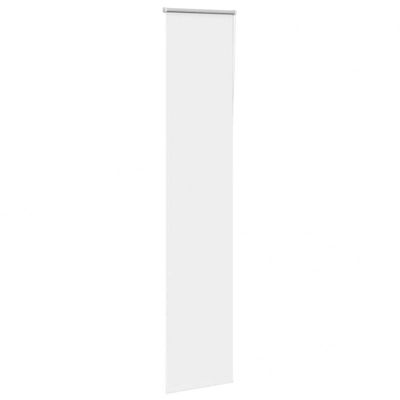 Roleta zaciemniająca biała 55x230 cm Szerokość tkaniny 50,7 cm
