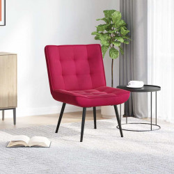 Fotel relaksacyjny wino czerwone 64x74x84 cm aksamit