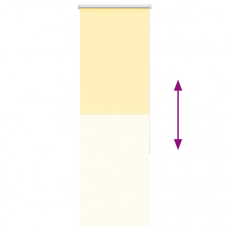 Roleta zaciemniająca Żółta 40x130 cm Szerokość tkaniny 35,7cm