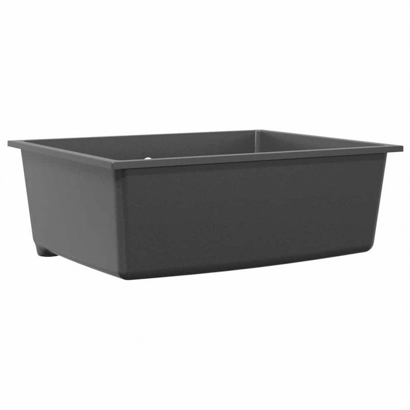 Zlew kuchenny Szary 54 x 44 x 20 cm Granit