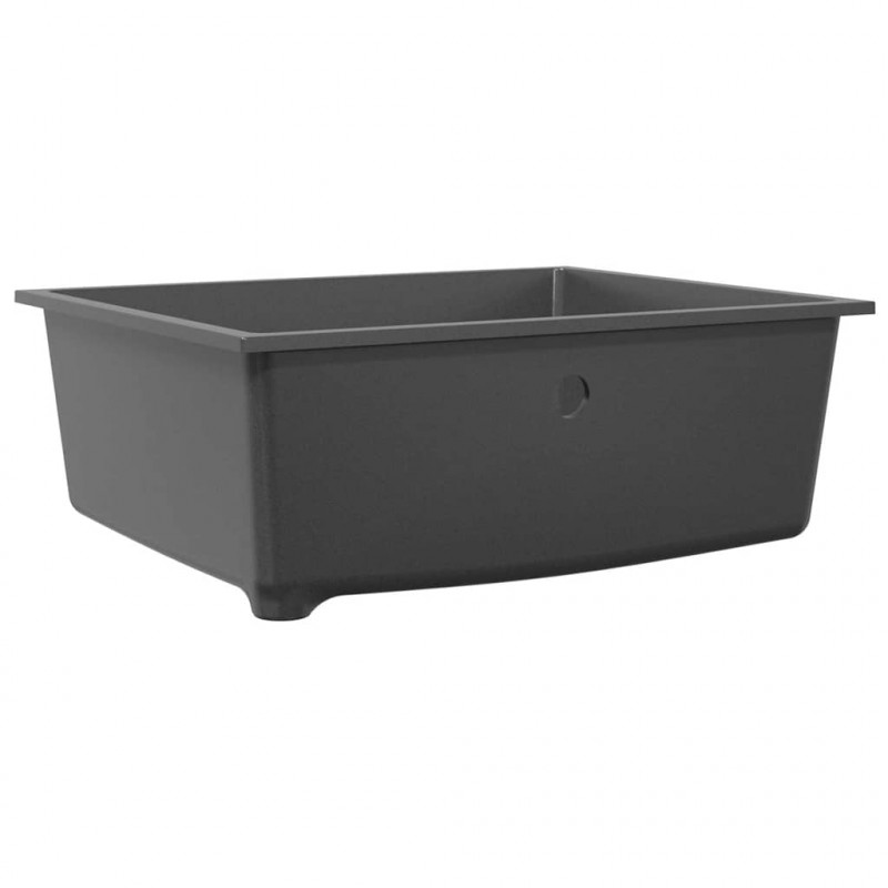 Zlew kuchenny Szary 54 x 44 x 20 cm Granit