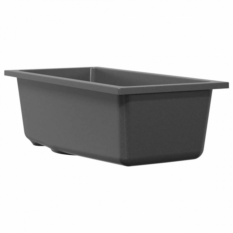 Zlew kuchenny Szary 21 x 44 x 14 cm Granit