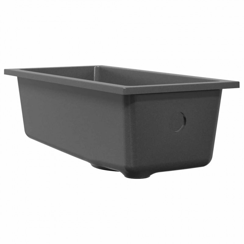 Zlew kuchenny Szary 21 x 44 x 14 cm Granit