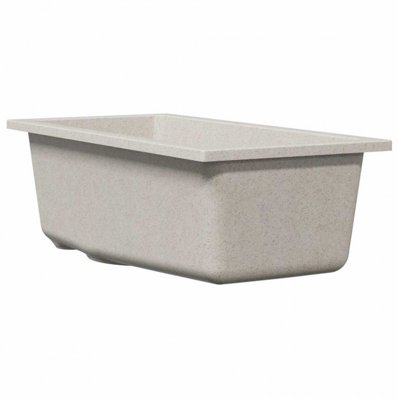 Zlew kuchenny Beżowy 21 x 44 x 14 cm Granit
