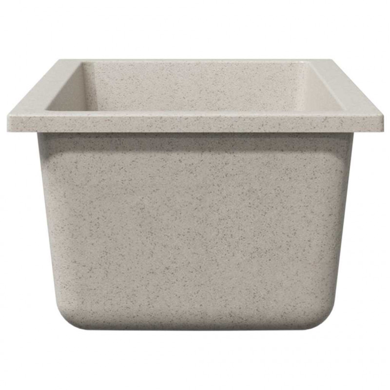 Zlew kuchenny Beżowy 21 x 44 x 14 cm Granit