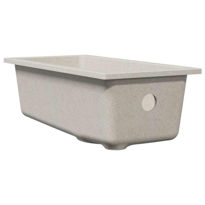 Zlew kuchenny Beżowy 21 x 44 x 14 cm Granit