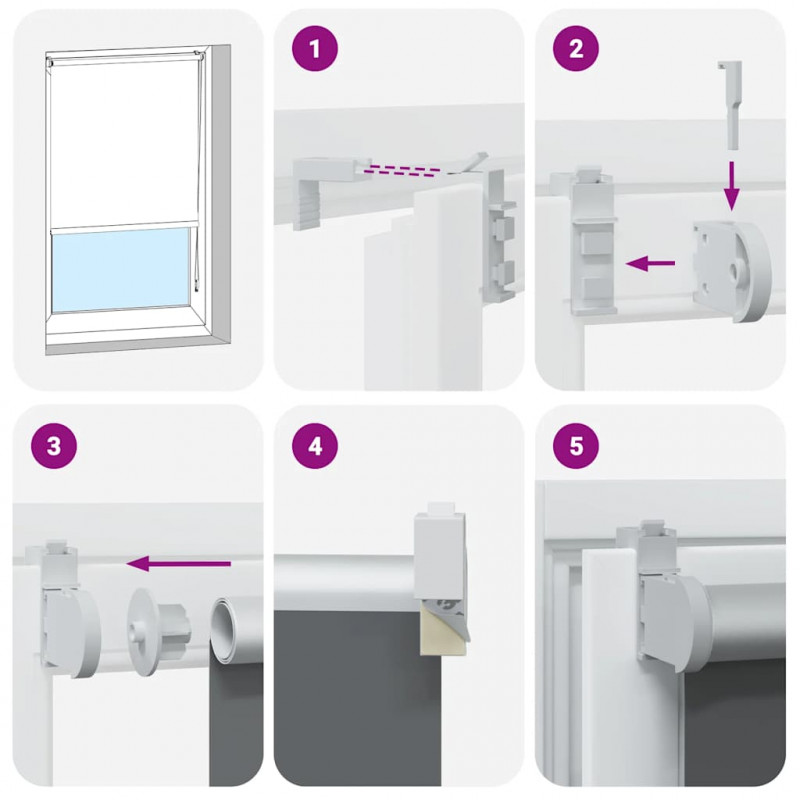 Roleta zaciemniająca Red 120x175 cm Szerokość tkaniny 116,6 cm