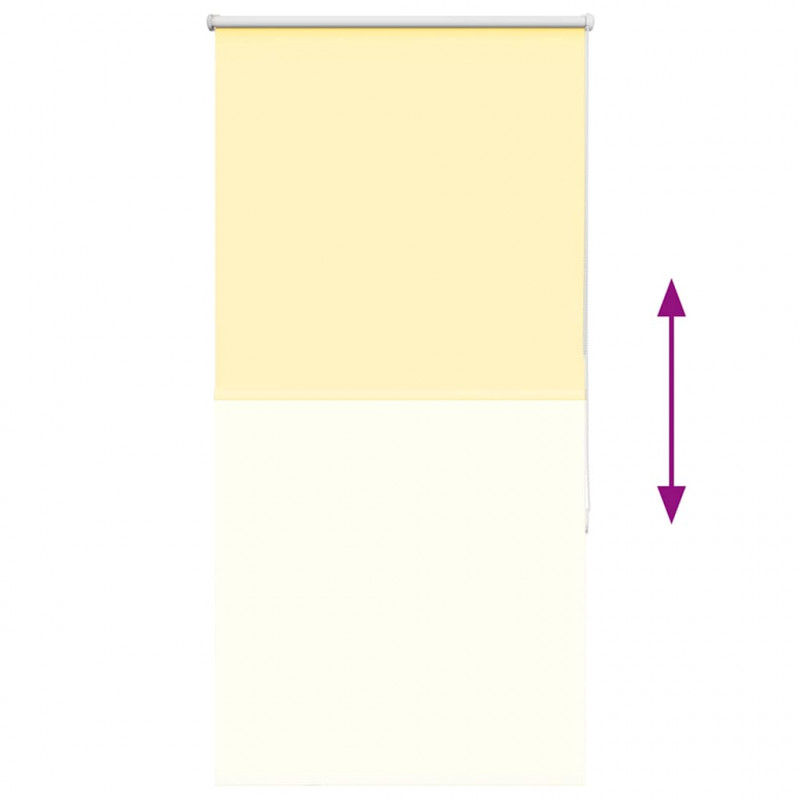 Roleta zaciemniająca Żółta 70x150 cm Szerokość tkaniny 65,7 cm