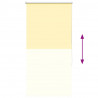 Roleta zaciemniająca Żółta 70x150 cm Szerokość tkaniny 65,7 cm