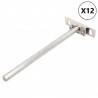 Wsporniki półek pływających, 12 szt., Ø12x200 mm, stal węglowa