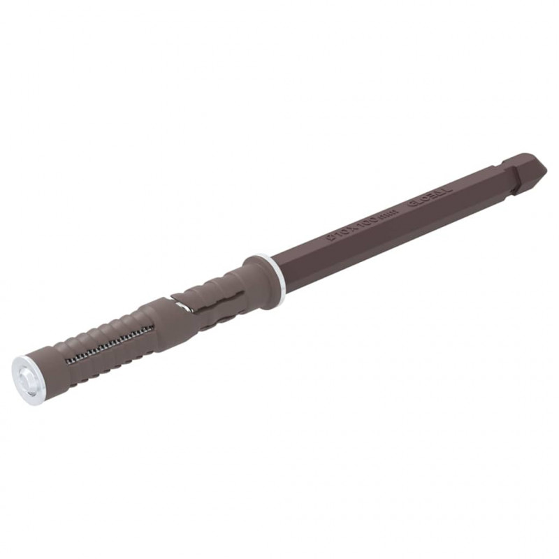 Uchwyty do półek wiszących 12 pcs Beżowy Ø10 x 170 mm Stal