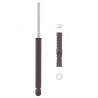 Uchwyty do półek wiszących 12 pcs Beżowy Ø12 x 190 mm Stal