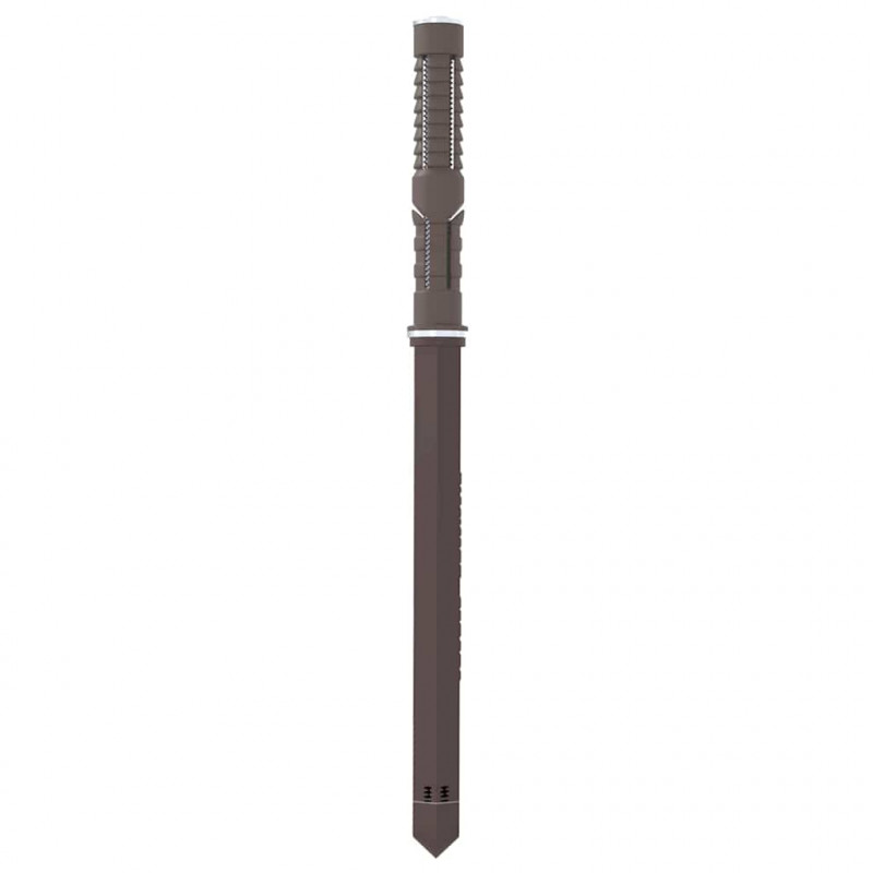 Uchwyty do półek wiszących 12 pcs Beżowy Ø12 x 190 mm Stal