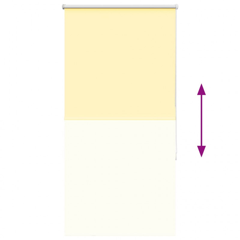 Roleta zaciemniająca Żółta 75x150 cm Szerokość tkaniny 70,7 cm