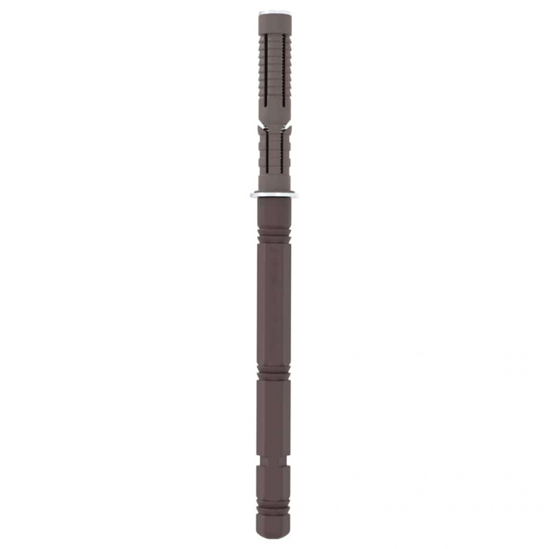 Uchwyty do półek wiszących 12 pcs Beżowy Ø14 x 210 mm Stal