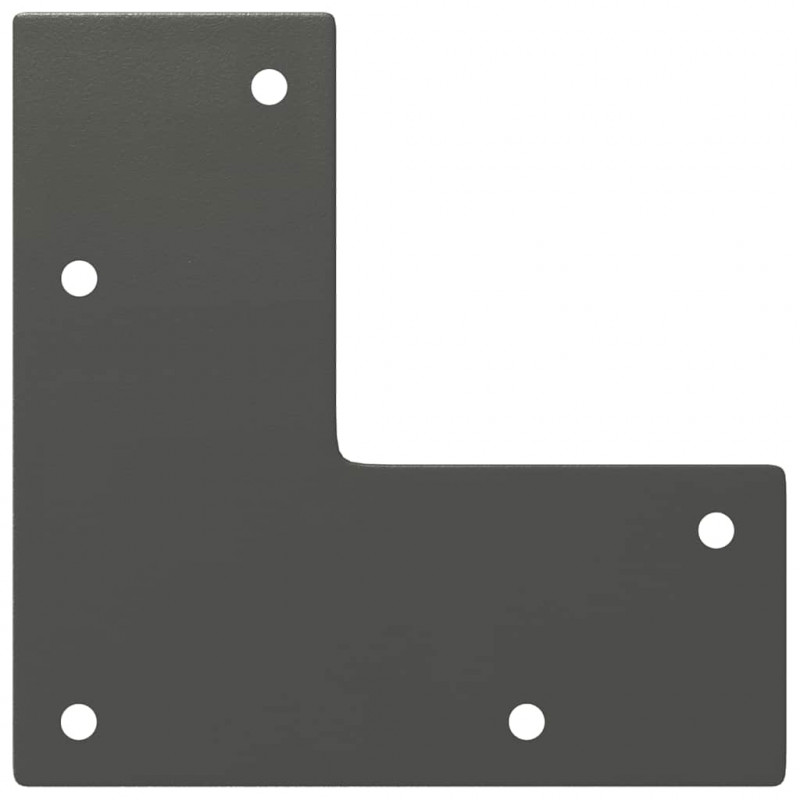 Nogi do stolika kawowego 4 szt. Antracyt 10 cm Stal lite