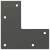 Nogi do stolika kawowego 4 szt. Antracyt 10 cm Stal lite