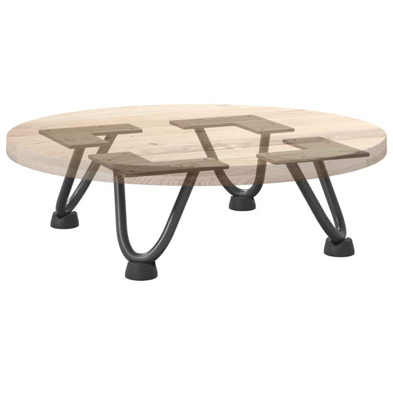 Nogi do stolika kawowego 4 szt. Antracyt 10 cm Stal lite
