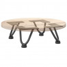 Nogi do stolika kawowego 4 szt. Antracyt 10 cm Stal lite