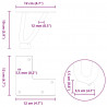 Nogi do stolika kawowego 4 szt. Antracyt 10 cm Stal lite