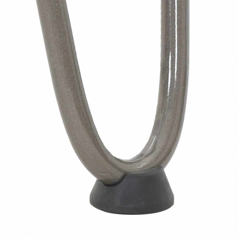 Nogi do stolika kawowego z szpilkami 4 szt. Naturalna stal 10 cm Solidna stal
