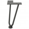 Nogi do stolika kawowego 4 szt. Antracyt 20 cm Stal lite