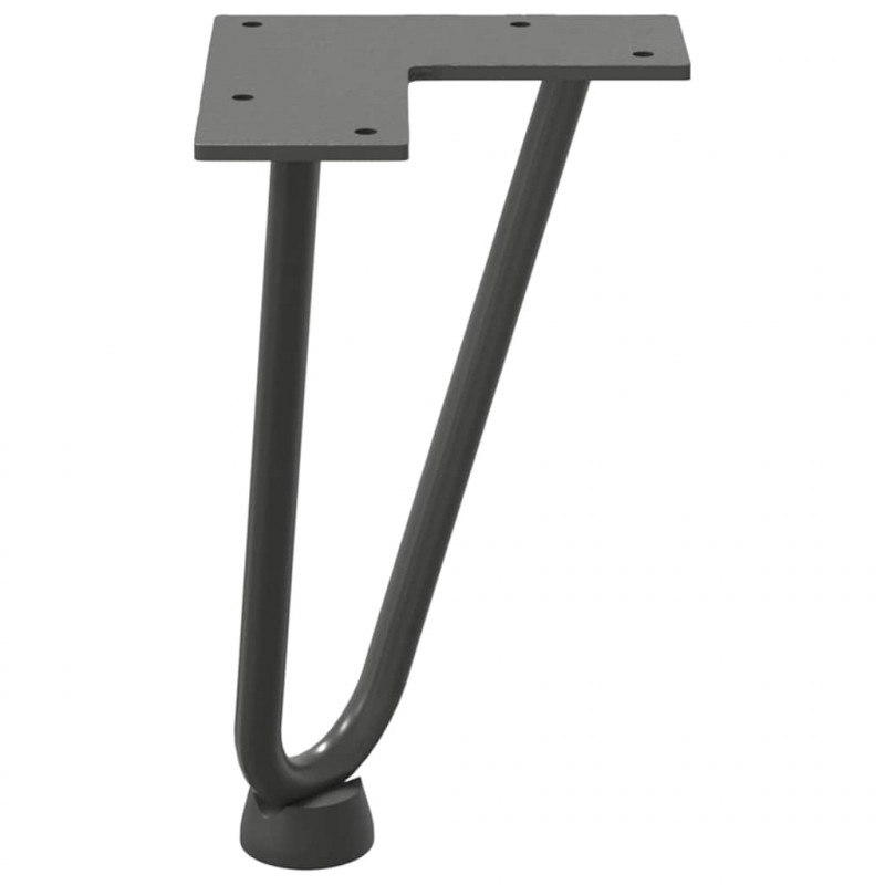 Nogi do stolika kawowego 4 szt. Antracyt 20 cm Stal lite